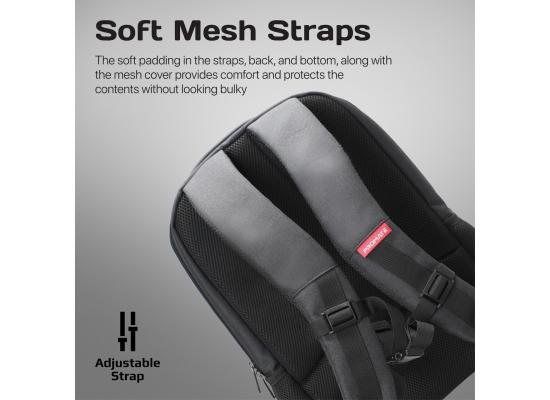 Promate Satchel-BP  15.6-Inch Laptop Backpack, Shoulder Backpack with Multiple Pockets